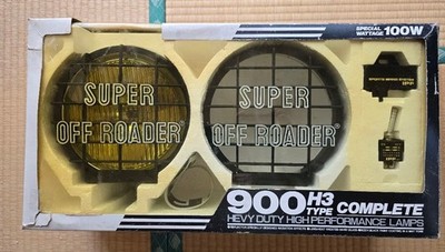 IPF Super Off Roader 900 H3 Single Fog Light Only w/ Stone Guard Harness Switch