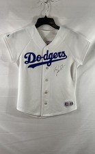 Majestic Los Angeles Dodgers Women's White Autographed Baseball Jersey Sz S