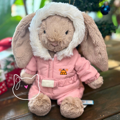 AUTHENTIC Jellycat BASHFUL BUNNY 'SNOW SUIT' New BNWT Soft Plush