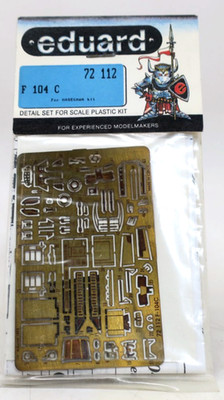 Eduard Photo Etch 1/72 F 104 C Detail Set #72-112