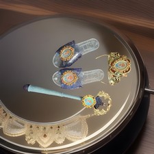 Disney Princess Cinderella Accessory Set slippers and a matching wand and tiara.