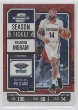2023 Contenders Optic Season Ticket International Red Prizm Brandon Ingram 1l2l