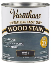 Varathane Premium Fast Dry Wood Stain Worn Navy Quart Ideal For Interior Proj...
