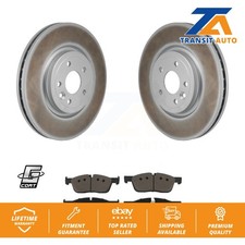[Front] Coated Disc Brake Rotors And Ceramic Pads Kit For Jaguar XE XF