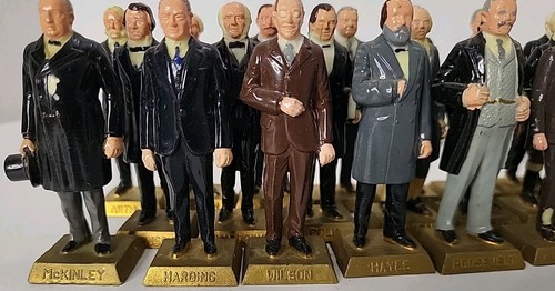 Vintage MARX Lot of 30 US Presidents Plastic Toy Figures 1960’s Good Condition - Bild 8 von 14