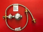 LPG DUAL MANUAL GAS REGULATOR KIT DOUBLE BOTTLE REG CARAVAN HOME USE 2 STAGE