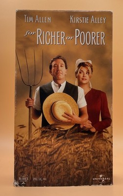 For Richer or Poorer VHS 1998 Tim Allen Kirstie Alley **Buy 2 Get 1 Free**