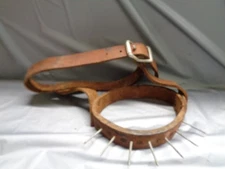 Vintage Calf Weaning Spiked Leather Halter