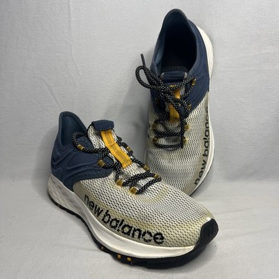 New Balance Fresh Foam Roav Trail Running Shoes Blue Yellow Mens Size 10.5 M3