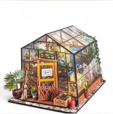 Rolife Cathy s Flower House DG104 DIY Miniature Dollhouse Greenhouse Kit