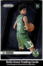 2024-25 Panini Prizm #251 AJ Johnson Milwaukee Bucks Rookie