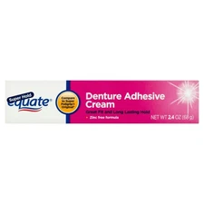 Original Denture Adhesive Cream, Zinc Free Denture Cream for Dentures - 2.4