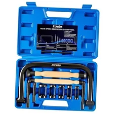  Valve Spring Compressor Tools with Valve Lapping Tool Solid C Clamp Tool Set 