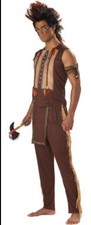 NOBLE CHEROKEE INDIAN WARRIOR ADULT MENS COSTUME With Wig Medium