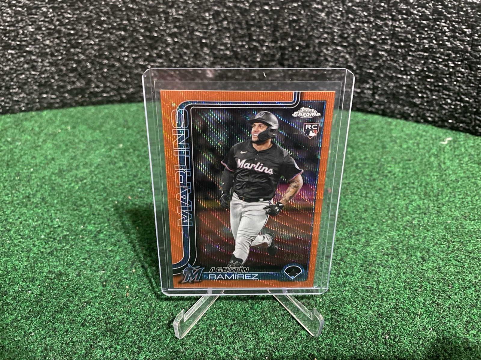 2025 Topps Chrome Update - Agustin Ramirez RC Orange Refractor /25 #USC200