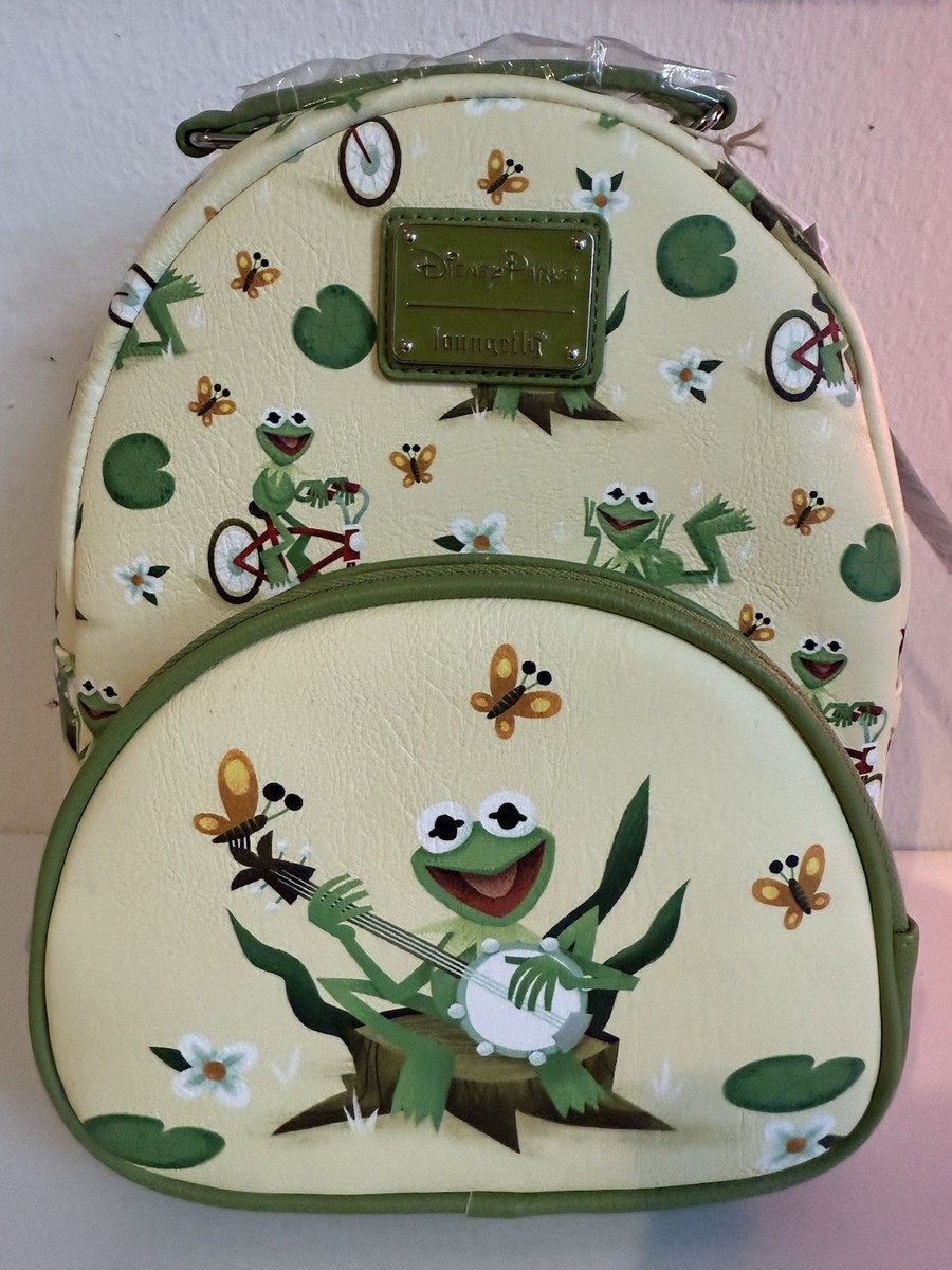 Disney Parks Kermit the Frog Loungefly Mini Backpack AOP Disney Parks Kermit Loungefly Mini Backpack - The Muppets  main image 4