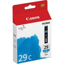 Canon PGI-29 Cyan Ink Cartridge - For Pixma Pro-1 Inkjet Printer