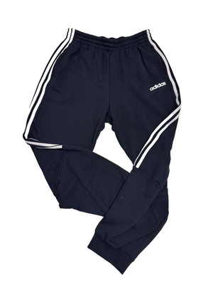 Adidas Joggers Mens Medium Navy Blue 3-Stripe Track Pants Athletic