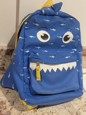 #ad #ad Blue Shark Mini Backpack for Kids $15.00
