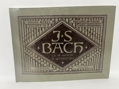 Bach Complete Organ Works Vol IV 4 Mature Master Period Book 1940 Schirmer