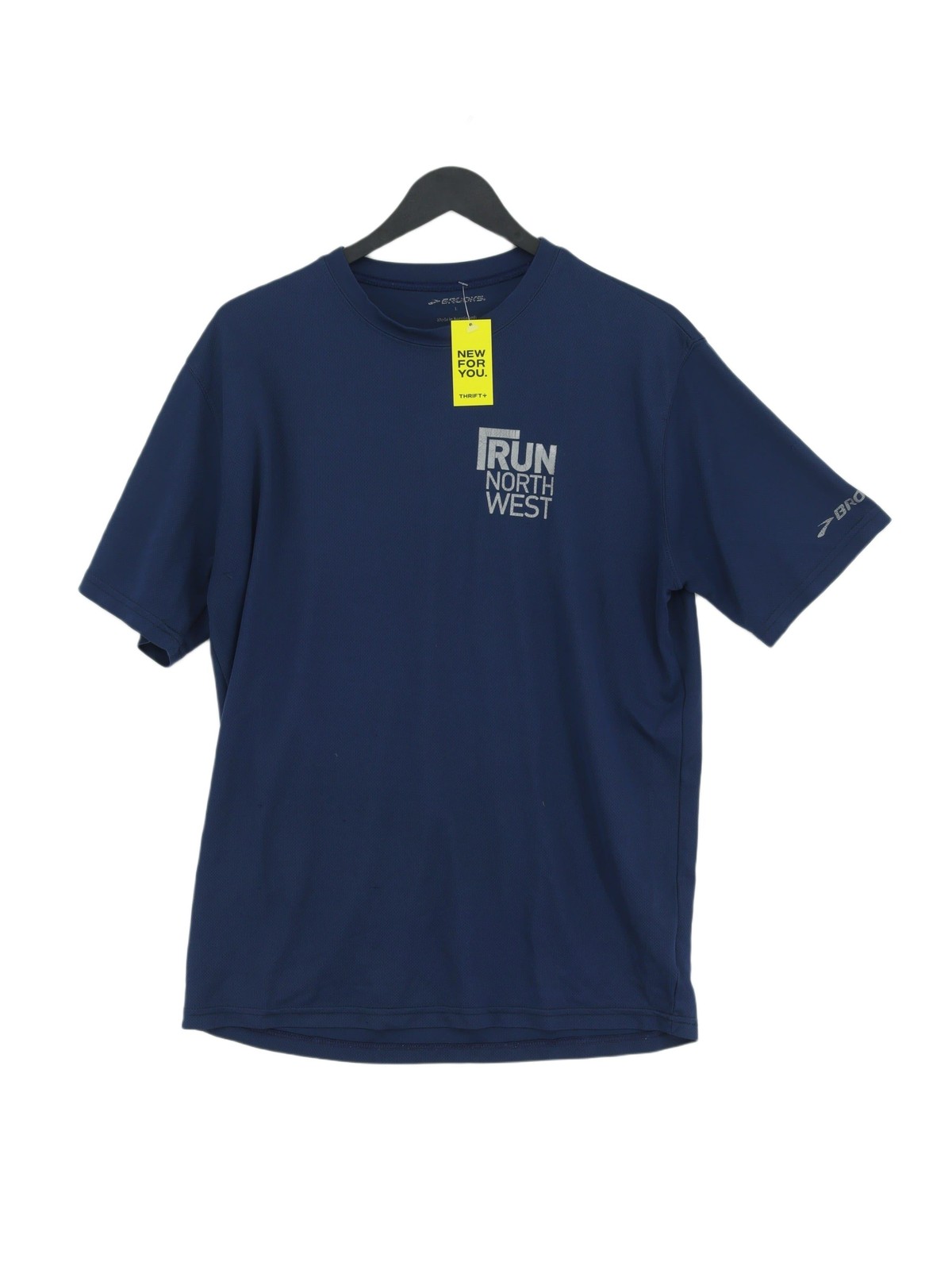 ALTRA Brooks T Shirt Uomo L Blu 100% Altro Girocollo Basic