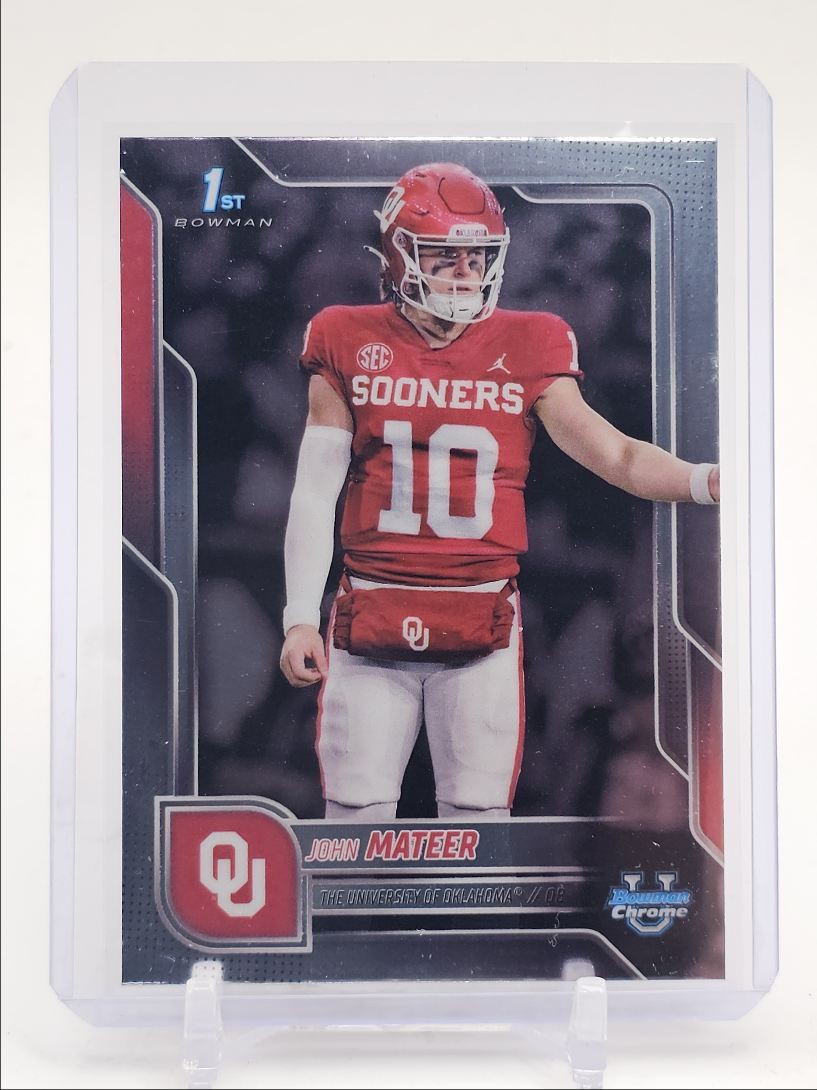 JOHN MATEER 2025 BOWMAN UNIVERSITY CHROME 1ST SOONERS Q4088