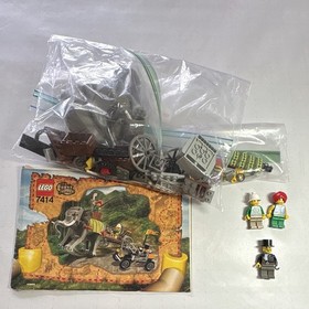 LEGO 7414 Adventurers Orient Expedition Elephant Caravan Vintage 99% complete