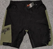 Tomshoo Loose MTB Cycling and Running Shorts with Zipper Pockets – Mens US Large