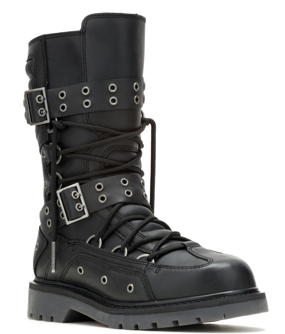 Harley-Davidson Women's Uplift Hdw Combat Boot, Black, 6.5