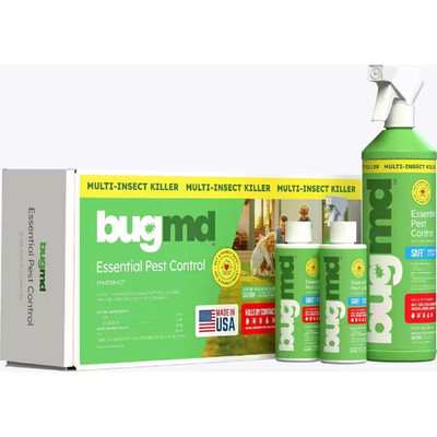 Essential Pest Control Starter Kit 3.7 Oz. Concentrated, Indoor/Outdoor, Fly, Mo