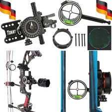 1Pin CompoundBogen Visier Micro Einstellbar 4/6/8X Bogensport Bogenschießen Jagd