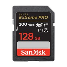SanDisk 128GB Extreme PRO SDXC card, SD Card, V30 Memory Card, 4K UHD, up to 200