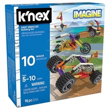 K’NEX Beginner Fun Fast Vehicles 10 Model Building Set - BOX DAMAGED