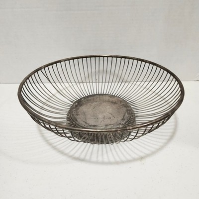 Vintage Metal Wire Fruit Bowl Basket Centerpiece Table Decor