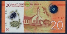 NICARAGUA 20 Cordobas 2014 Polymer Pick 210a Fior di Stampa - Gian 12