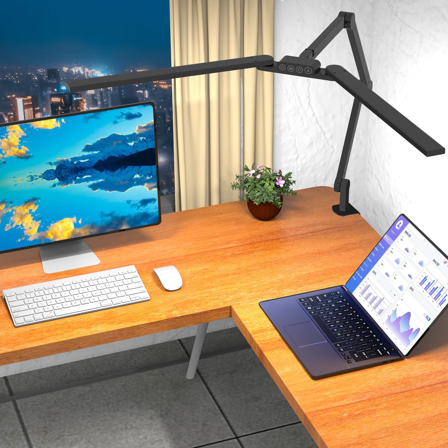 Transformable LED Desk Lamp, 37.4