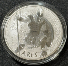 2023 1 Oz .9999 Silver Tuvalu Perth Mint Gods Of Olympus Ares God of WAR Coin BU 112.42 per troy oz