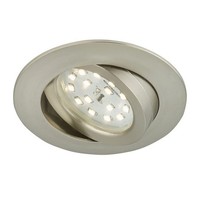 Briloner Led Einbauleuchte Nickel Matt 6,5W Modul Schwenkbar 3-Stufen-Dimmbar
