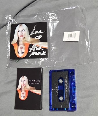 Ava Max - Heaven & Hell Blue Cassette with Signed Art Card