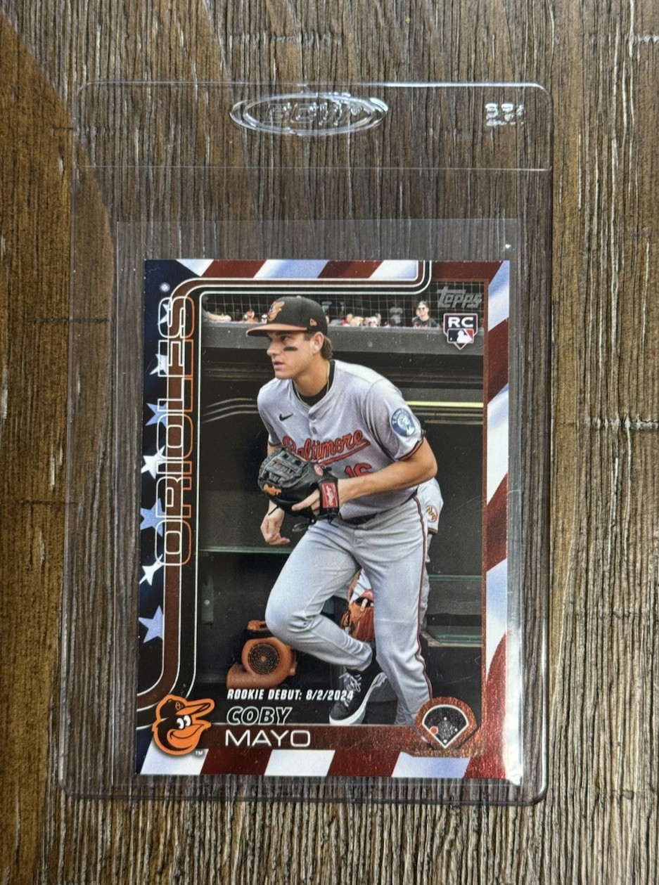 2025 Topps Update Series RC Debut Coby Mayo US282 Independence Day /76!! Rookie