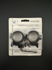 Hunter Riflescope Rings for 30mm Tube Matte Black Medium Mount