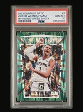 2023 Victor Webanyama ??Donruss Optic - My House Green Shock Prizm (RC)  PSA 10