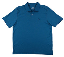 Tommy Bahama Men  s Polo Shirt Large Blue Supima Cotton Blend Short Sleeve