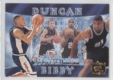 1998 Press Pass Double Threat Promo Dreammates Mike Bibby Tim Duncan #1 HOF 6xa