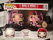 Nikki & Brie Bella Autographed Signed WWE Funko Pop! JSA COA - Bella Twins Raw