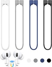 Inesore 1 Pack AirPod Strap with 4 Pack, C-black white grey blue