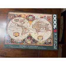 EuroGraphics Antique World Map 1000-Piece Puzzle Sealed