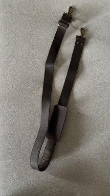 Brown Adj Crossbody Leather Strap Removable Shoulder pad 45  (L) x 1.5  (W)