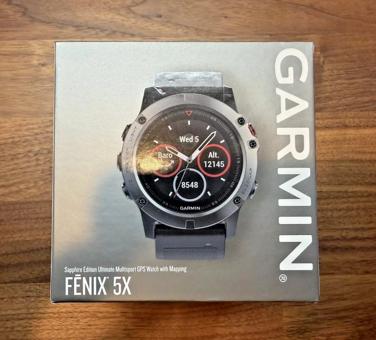 Garmin Fenix 5x 51mm Slate Gray Sapphire with Black Band GPS