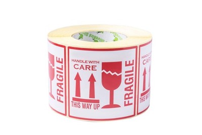 500 Fragile Aufkleber Fragile Sticker ''Fragile. This Way Up. Handle With Care...